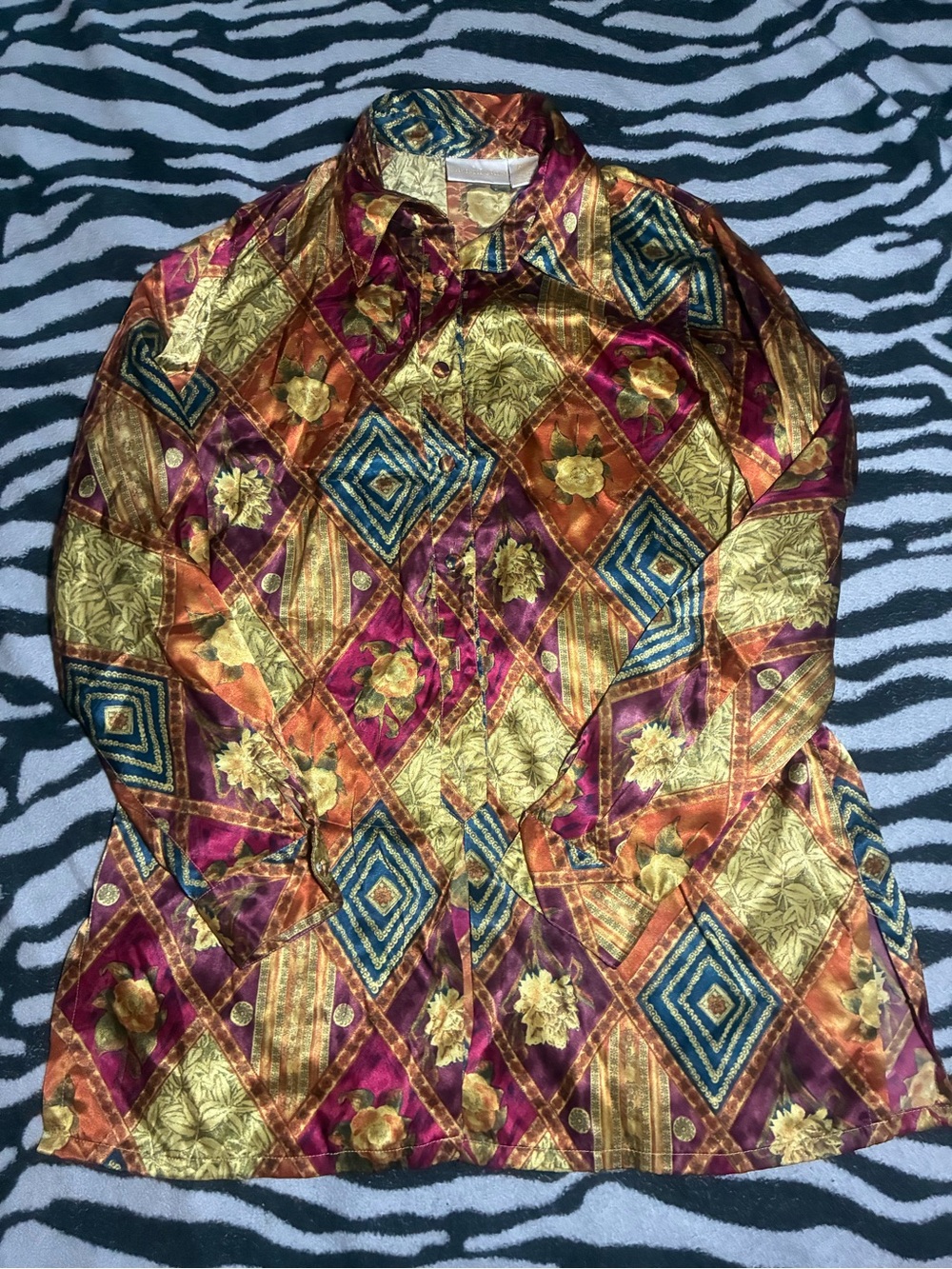 ⭒ beautiful christie & jill button-up blouse
